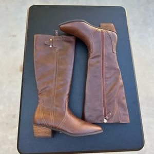 Dr. Scholls Women's Brilliance Knee High Boots in Whiskey Brown